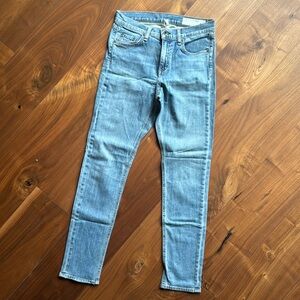 rag & bone 10 Inch Dre High Ruse Skinny Denim Jeans / 26